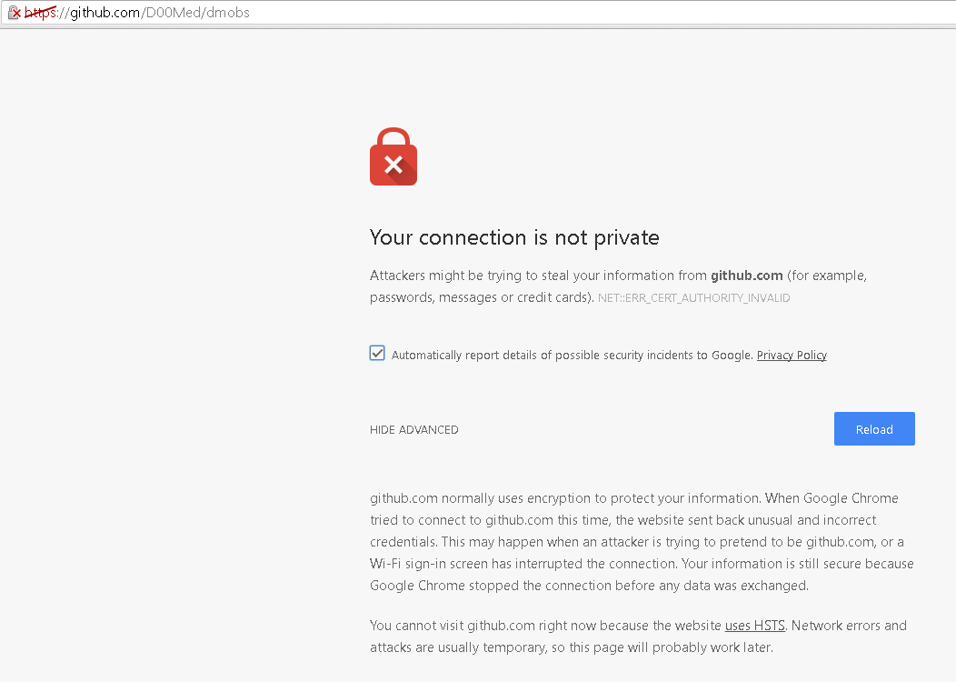 github your connection is not private.png